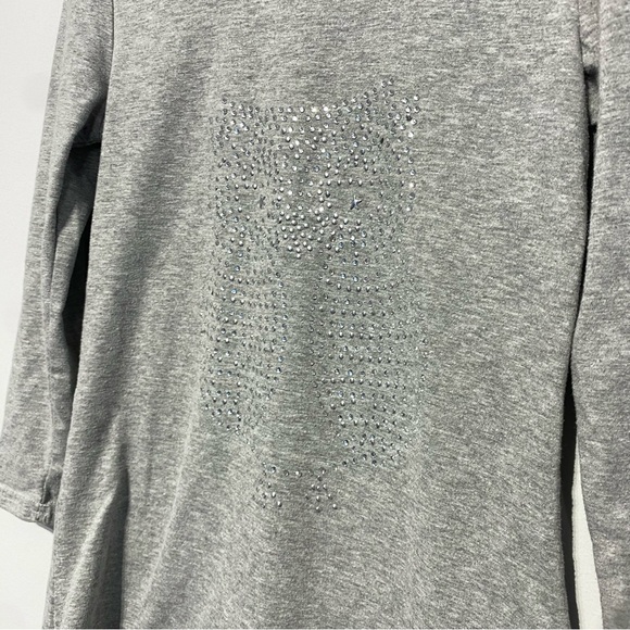 *FREE WITH PURCHASE*Junior Girls Long Sleeve Owl Rhinestone Tunic / 12 - Picture 4 of 9